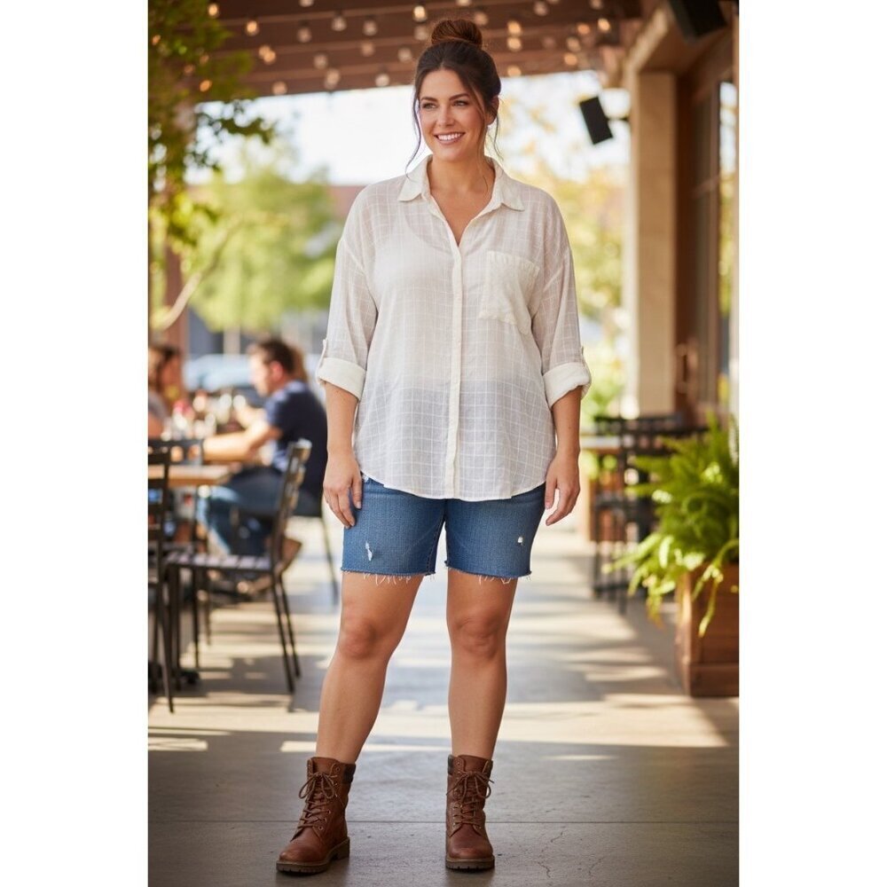 Old Navy Women's Boyfriend-style Longsleeve Buttoned Down Top